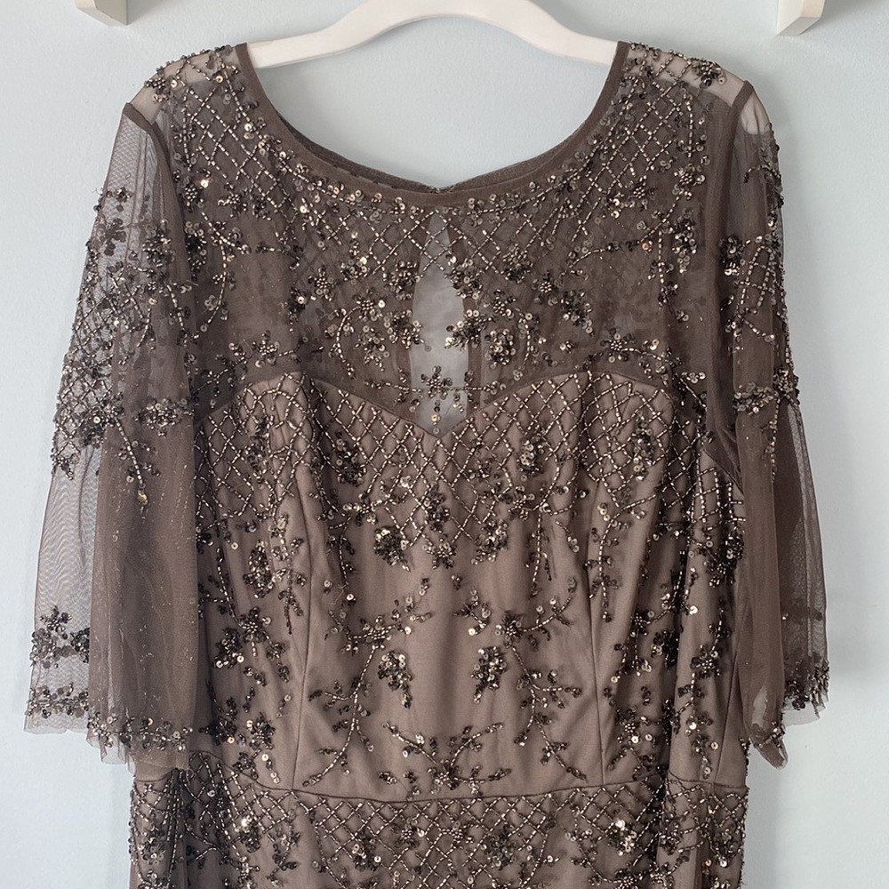 Adrianna Papell Beaded Dress 14W